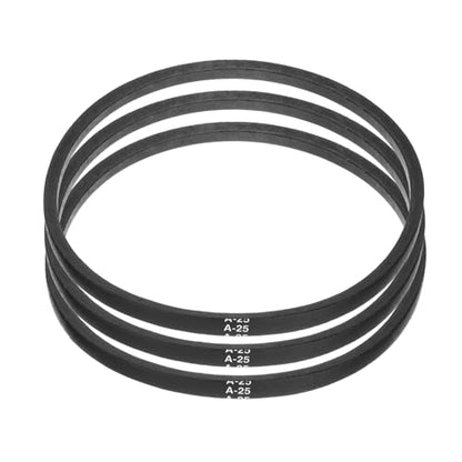 uxcell 4pcs A25 or 4L270 Classic Wrapped Rubber V-Belt, 25"(630mm) Inside Circumference, A Profile V Belt - size: A25