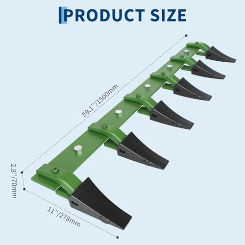 60" Heavy Duty Steel Bucket Tooth Bar for Tractor Loader - size: 60 inches