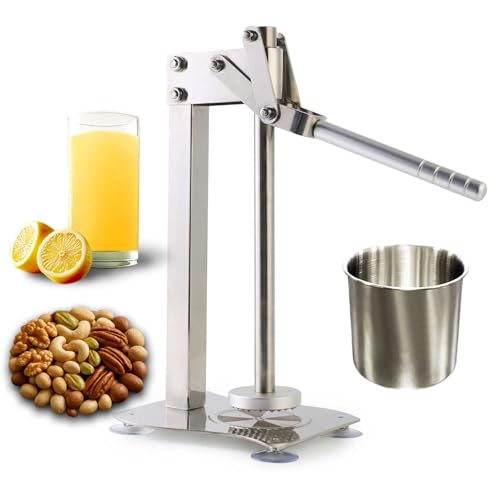 Manual Lemon Smasher – Heavy Duty Stainless Steel Fruit Juicer, Nut Crusher, and Grinder – Juicer Machine for Lemon, Orange,– Juice Squeezer & Nut Cracker for All Nuts (Almonds, Walnuts, Hazelnuts)