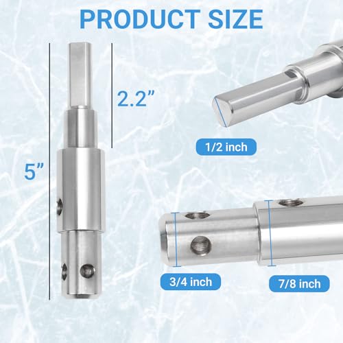 Two Stage Auger Adapter for 3/4″& 7/8″Auger Shaft Drill Auger Attachment