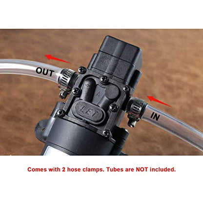 12V DC Water Transfer Pump 4.5 L/Min 1.2 GPM 80 PSI