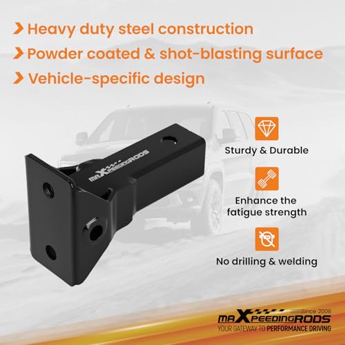 maXpeedingrods Sleeve Hitch Adapter, 2" Receiver, for Sub-Compact Tractors with 3-Point Hitch Systems & Standard 2" Trailer Hitch Receivers