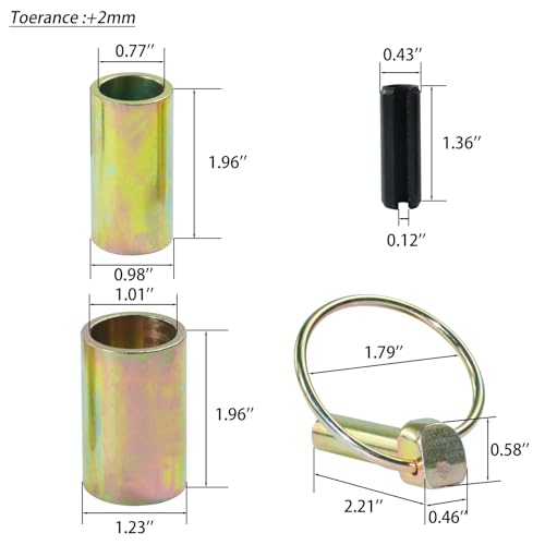 4 Pack TK95029 CAT 1 Quick Hitch Bushings, Quick Hitch Adapter - color: 4 Pack