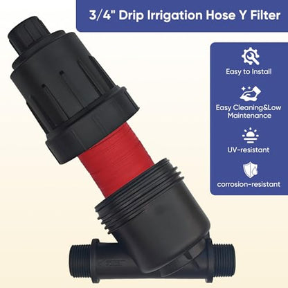 3/4 Inch Drip Irrigation Inline Hose Filter for a Smooth Irrigation System