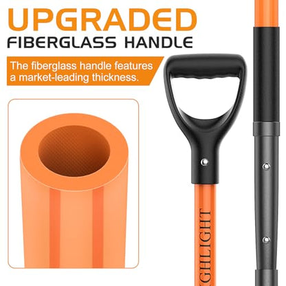 HIGHLIGHT Pitch Fork Pitchfork,10-Tine Wide 45Inch Fiberglass Manure Fork