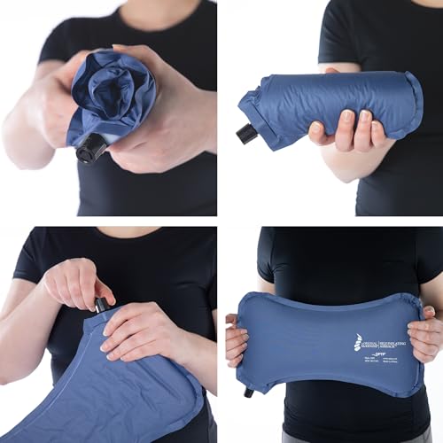 OPTP The Original McKenzie Self-Inflating AirBack Travel Lumbar Support - size: 16" Width x 2" Depth x 8" Height