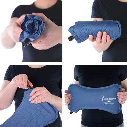 OPTP The Original McKenzie Self-Inflating AirBack Travel Lumbar Support - size: 16" Width x 2" Depth x 8" Height