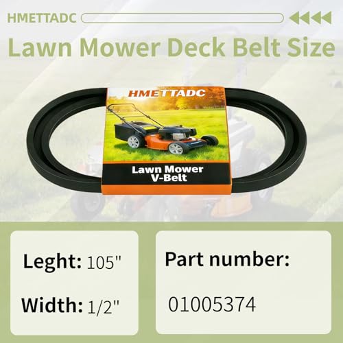 01005374 (1/2"x105") Deck Belt for Cub Cadet John Deere M74747 - size: 01005374 (1/2"x 105")