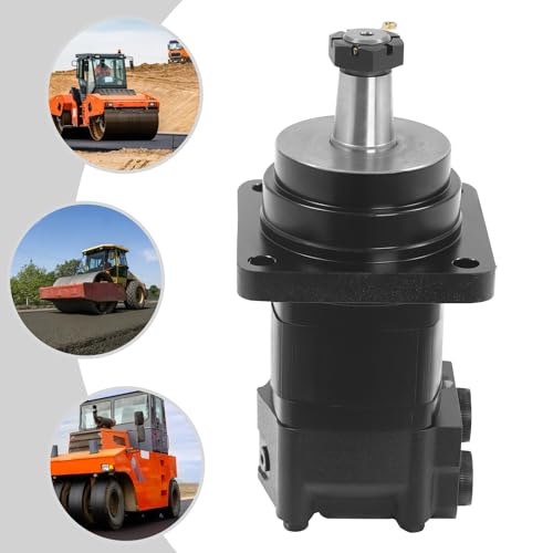 Hydraulic Wheel Motor 105-1006-006 High Torque Replacement, 555N·m 23.8KW Cast Iron Motor for Eaton Char-Lynn 2000 Series, Fits Forging/Mining Machinery
