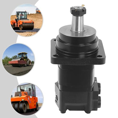 Hydraulic Wheel Motor 105-1006-006 High Torque Replacement, 555N·m 23.8KW Cast Iron Motor for Eaton Char-Lynn 2000 Series, Fits Forging/Mining Machinery