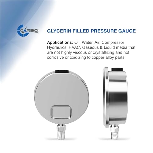 Pressure Gauge, 2.5" Dial, 15 PSI - size: 0-15 Psi, style: STANDARD