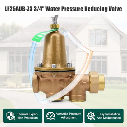 LF25AUB-Z3 3/4" Cast Copper Silicon Alloy Pressure Reducing Valve - size: 0.75 Inch