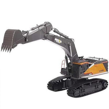 Gemini&Genius Alloy Excavator Model Construction Digger Engineering Vehicle - color: Yellow