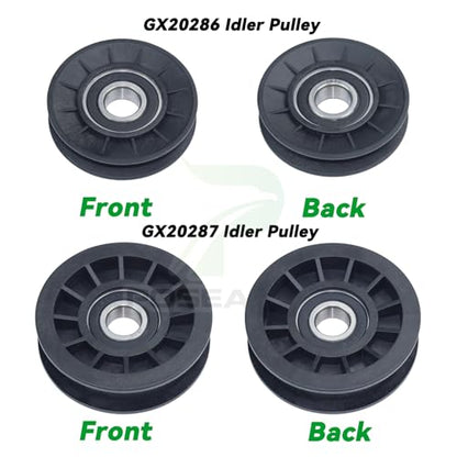 GX20286 and GX20287 Idler Pulleys with UC30568 Belt for D140 Decks - color: A8 1xGX20286+1xGX20287+Belt(1/2x89)
