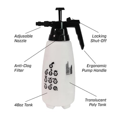 CHAPIN 10031 88-Oz Hand Pump Sprayer for Lawn, Garden & Weed Control - size: 68 ounces