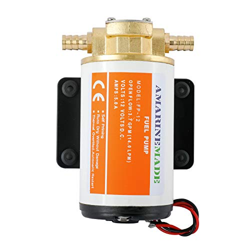 Amarine Made 12v Oil Scavenge Pump Self Priming Impeller Gear Pump