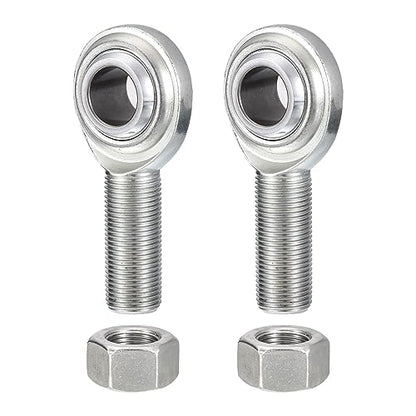 CM8 Rod End Bearing Heim Joints, 1/2 x 1/2-20 Right Hand Male Thread Heim Joint with Jam Nuts 2pcs - size: 1/2"
