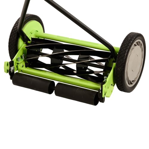 Earthwise 1715-16EW 16-Inch 7-Blade Push Reel Lawn Mower, Grey - size: 16", 7-blade