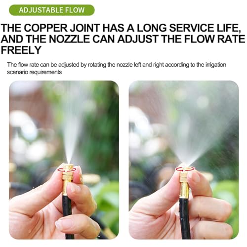 360° Adjustable Drip Irrigation System for Garden,Automatic Watering System - size: 100 FT