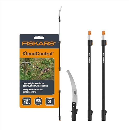 Fiskars 3-12 Ft XtendControl Extendable Modular Pole Saw & Tree Trimmer - style: 12' X1 Saw