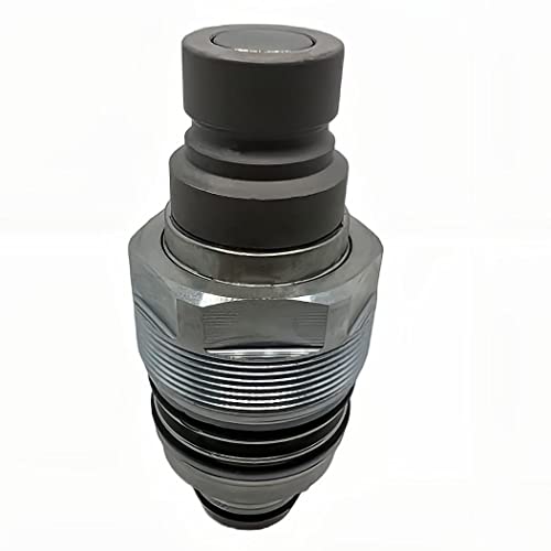 46mm Hydraulic Flat Face Male Quick Coupler Skid Steer Loader for 4BD4FI Cartridge Manifold Block Aftermarket Replacement Bobcat 6679837| Kubota V0511-77140 - size: 46MM Male BD4FI