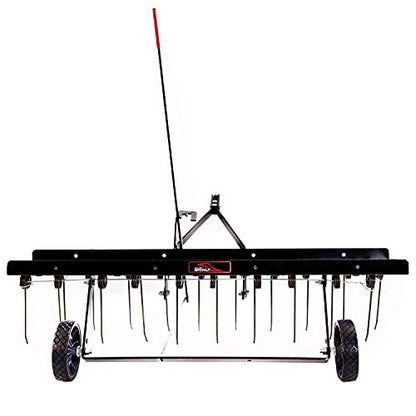 Brinly DT2-40BH-GA Premium Tow Behind Dethatcher, 40" - color: Flat Black