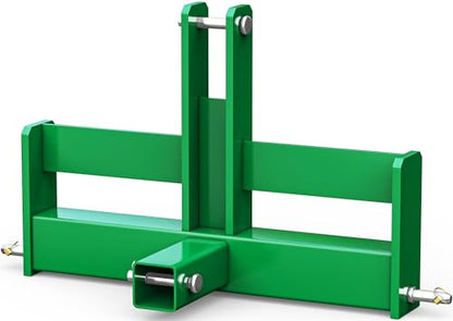 YINTATECH 3 Point Hitch Receiver with Suitcase Weight Brackets Category 1 - color: Green