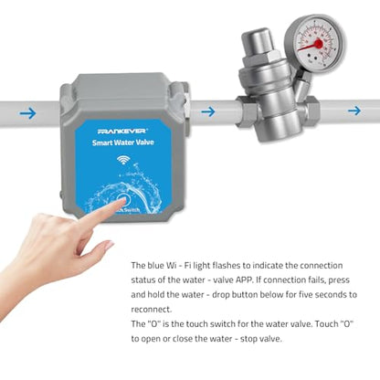 DN20 Smart Water Valve 3/4 Inch Smart Water Shutoff Valve Management System
