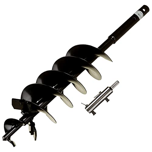 Quart Pot Planting Auger with Heavy Duty Replaceable Parts 5" x 28" with 1/2" Non-Slip Hex Drive, Garden Auger for Planting 5” & 6” Potted Plants, Garden Digging Tool for Dirt, Clay, Soil and Sand - style: Heavy Duty
