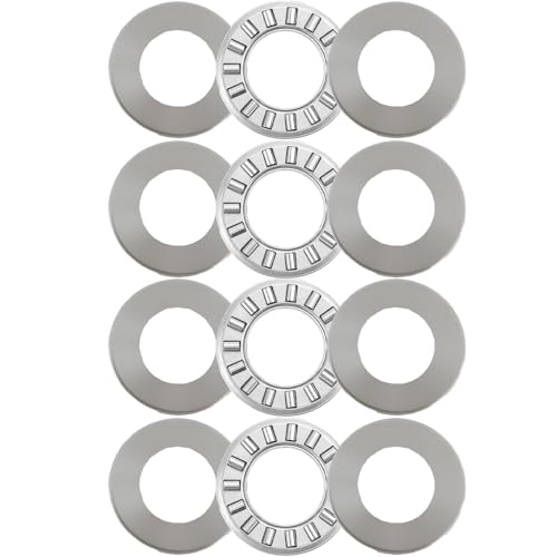 4 Sets NTA815+2TRA, Thrust Needle Roller Bearings, ID 1/2", OD 15/16" - size: NTA815+2TRA