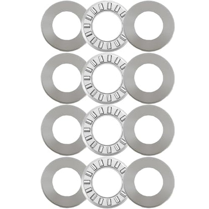 4 Sets NTA815+2TRA, Thrust Needle Roller Bearings, ID 1/2", OD 15/16" - size: NTA815+2TRA