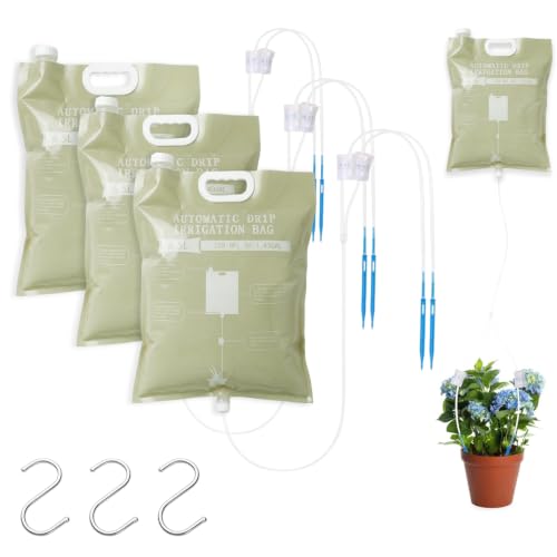 3 Pcs Plant Self Watering Device,6.5L Automatic Vacation Plant Waterer Bag