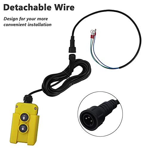 3 Wire Dump Trailer Remote Control Switch 12v DC Hydraulic Pump Power Unit