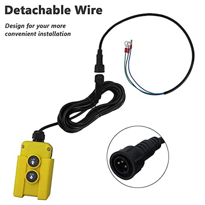 3 Wire Dump Trailer Remote Control Switch 12v DC Hydraulic Pump Power Unit
