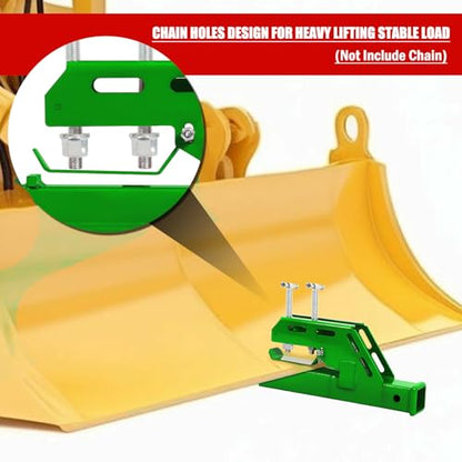 Tractor Bucket Receiver 2 inch 1PC Green - color: green