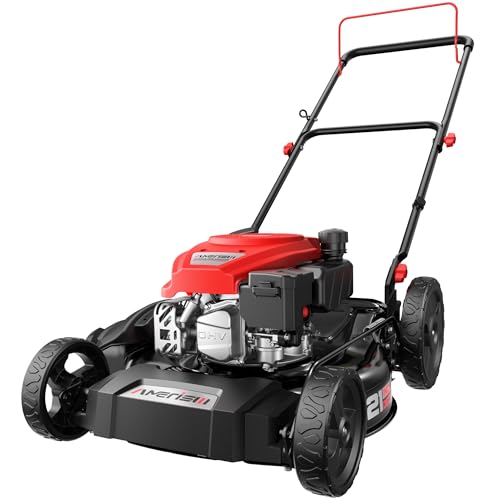AMERISUN 21" Gas Push Lawn Mower,144cc 4-Stroke OHV Engine,2-in-1 Mowing