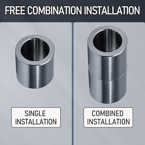 Stainless Steel Reducer Bushing, Screw Standoff Metal Spacer 3/4" to 1/2" Steel Reducer Standoff Bushing Adapters for 1/2" Screws Bolts and Rods, Round Metal Stainless Steel Spacer Set of 10 - size: 3/4" to 1/2"