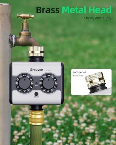 Sprinkler Timer Brass Inlet Ball Valve Water Timer - style: Analog 1 Outlet