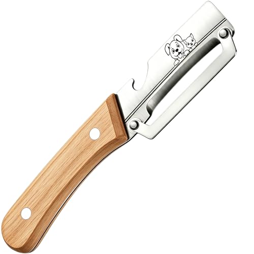 Maxjoy Vegetable Peeler, Stainless Steel Blade, Wooden Handle - color: Brown#Silver-11