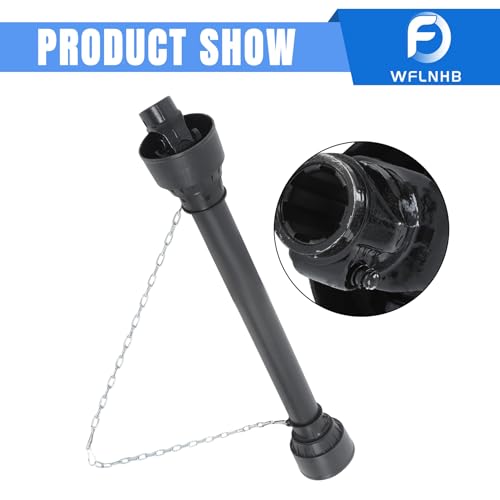 39"-55" PTO Drive Shaft, 6 Spline Round End T4 Cross Shaft Driveline