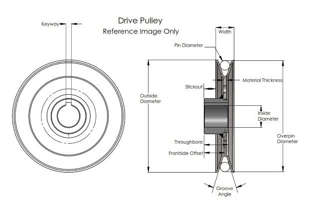 Terre Products, Lawn Mower Blade Adapter with Pulley, Drive Pulley Adapter, Compatible with MTD, Replacement for 687-02528