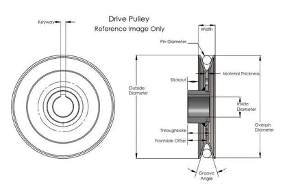 Terre Products, Lawn Mower Blade Adapter with Pulley, Drive Pulley Adapter, Compatible with MTD, Replacement for 687-02528