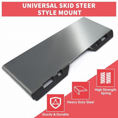1/2" Skid Steer Mount Plate Quick Tach Attachment Compatible with Kubota - size: 1 piece 1/2" thick