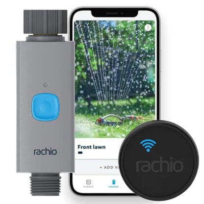 Rachio Smart Hose Timer: App-Controlled Faucet Timer. 1 Valve + 1 WiFi Hub - size: Smart Hose Timer (1 Valve, 1 WiFi Hub)