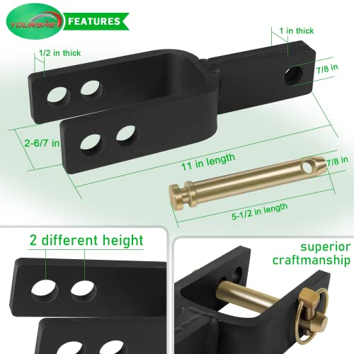 Versatile Quick Hitch Adapter Used to Adjust Top Link Bracket Movements Fit for Category 1 3-Point Quick Hitch