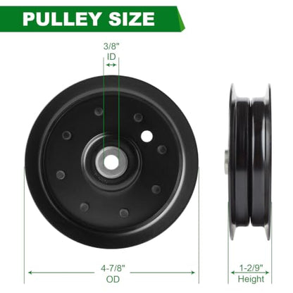 Idler Pulley 07350100 07300006 07300039 07300111 Fits Ariens Edge 34“ 42” 52“ Zoom 1634 1540 Gravely ZTX42 ZTXL42 Mower - color: 07350100 07300039