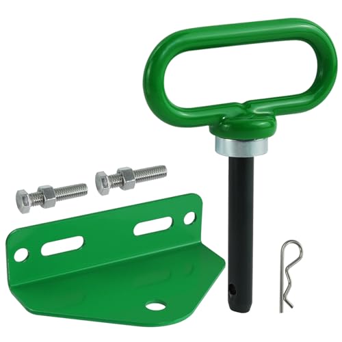 Heavy Duty Zero Turn Mower Hitch Kit with Bolts 1/8"(3mm) and Strong Magnetic Hitch Pin 1/2'' Hole Trailer Hitch Mount Green (Pack of 1) - color: Green-Green