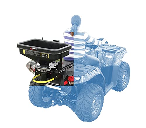 FIMCO 5301845 ATV Dry Material Spreader for Distribution & Broadcast, 12V, Polymer Hopper, 145 lbs