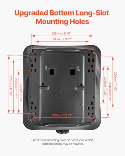 VEVOR Seat Suspension Kit Without Seat Slider Track, Universal Air Ride Seat Suspension for Zero Turn Lawn Mower, with Dustcover, Tractor Seat Suspension ‎Kit for Forklift, Bulldozers - style: No Slide Rail W/Dust Cover