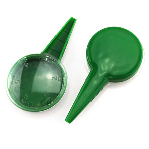 E-outstanding 2PCS Seed Dispenser Garden Plant Adjustable Seeder Sower Planter Hand Seeder Tool Green